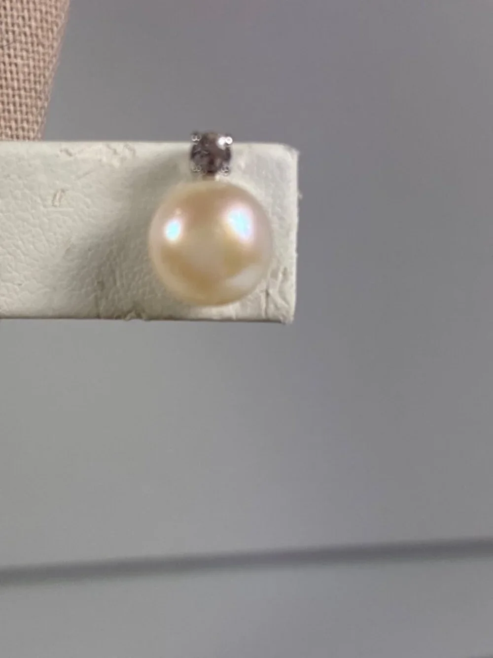 Sterling Silver Pearl & White Topaz Jewelry Set - Picture 6 of 14